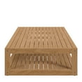 thumbnail image 2 of Carlsbad Teak Wood Outdoor Patio Coffee Table, 2 of 7
