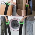 thumbnail image 6 of Adjustable Lifting Moving Straps, Furniture Moving Straps Support up to 600Lbs for Furniture, Boxes, House-Moving, 2Pack One-Person Handle Lifting Straps with Anti-Slip Gloves, 6 of 7