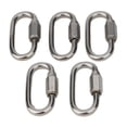 thumbnail image 4 of Carabiner Quick Link Strap Connector Steel Chain Repair Shackle D-Shape Rigging, 4 of 9