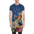 thumbnail image 2 of Bingfone Colorful Coral Reef Apron Gifts For Men, Women Professional Grade Chef Apron For Kitchen,Bbq & Grill, 2 of 8