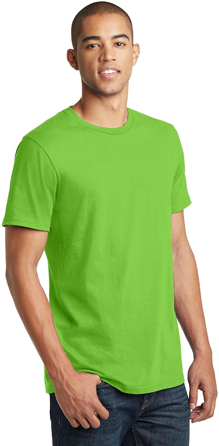 District Threads Young Mens Concert Tee. Neon Green. L. - image 4 of 4