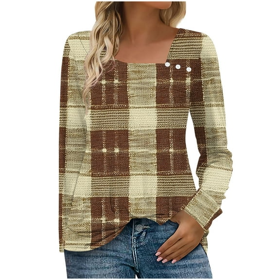 Long Sleeve Athletic Shirts for Women Loose Fit Womens Tops Pullover Blouses for Women Long Sleeve My Items