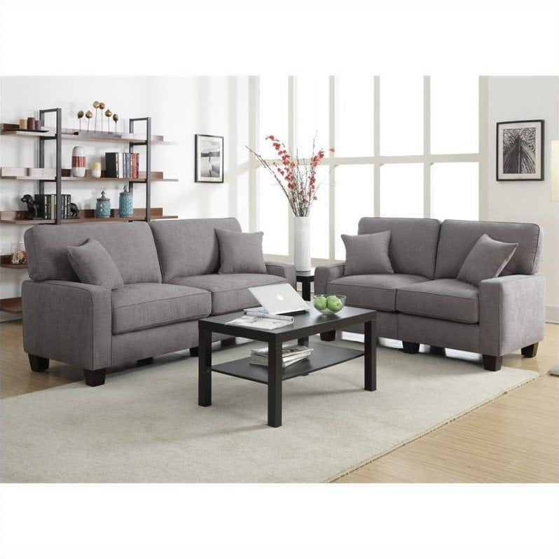 Serta Rta Martinique 2 Piece 78 Sofa Set In Kona Gray Walmart Com Serta Rta Martinique 2 Piece 78 Sofa Set In Kona Gray Walmart Com