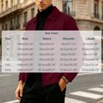 thumbnail image 3 of Men's Zip Up Casual Jacket Lapel Collar Fully Lined Long Sleeve Coat with Pockets Spring Fall Outfits Daily Outerwear, 3 of 6