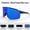 Polarized-Blue, variant on ZQIYDYP Polarized Cycling Sunglasses UV Protection Half Frame Sports Goggles for Outdoor