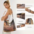thumbnail image 5 of Cactus Desert Canvas Handbag Cross Body Shoulder Purse Bag Tote Handbag for Women Men, 5 of 5