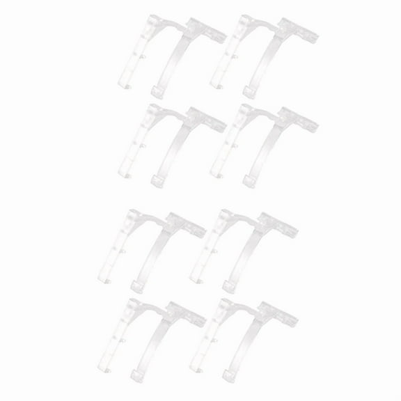 2X Valance Clips Plastic Vertical Blinds Brackets 3.5 Inch Vertical Blinds Clear for Blinds Parts Accessory Components