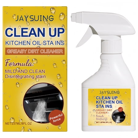 Upgrade Kitchen Heavy Oil Cleaner, Heavy Duty Degreaser Cleaner Spray, Greasy Kitchen Cabinet Cleaner, Multifunctional Grease Remover Spray for All Kitchen Surfaces