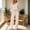 #0170-Beige, variant on Womens Tops Long Sleeve Lapel Solid Pullover Blouse with Elastic Waist Pocket Pants Set Casual