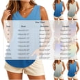 thumbnail image 3 of Long Tank Tops For Women Sevevn Womens Print Tank-Neck Plus Size Basic Casual Flowy Summer Sleeveless T-Shirt Basic Tank Tops For Women, 3 of 8