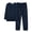 D-318 Dark Royal Blue, variant on Gray Straight Leg Elastic Waist Plain Long Leg Match Sleepshirts Sets for Man Fall Winter Flannel Top Pants Pajamas Sleepshirts Set Mens 2026 Clothing XXL