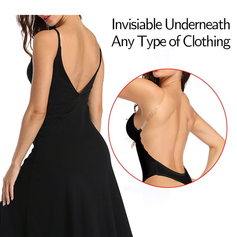 Invishaper Backless Body Shaper Bra for Women U Plunge Seamless Thong  Bodysuits