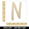 thumbnail image 2 of Letter N Uppercase Felt Marker Font Wood Shape Unfinished Piece Cutout Craft DIY Projects - 4.70 Inch Size - 1/8 Inch Thick, 2 of 7
