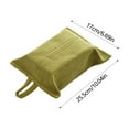 thumbnail image 3 of Btomtd Solid Color Fabric Tissue Box Cover with Hanging Rope Concise Style Tissue Box Holder for Living Room Home Desktop Car Drawer, Green, 3 of 6
