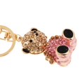 thumbnail image 3 of Lvero de Amal de aleación de de imitación de cristal, lvero de mujer, bolso, decoración colgante, regalo Oso dorado Zulema Bolso llavero, 3 of 7