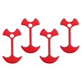 thumbnail image 1 of 4PCS/Pack Aluminum Tent Peg Outdoor Camping Wind Rope Anchor Chains Deck Floor Nail(Red), 1 of 4