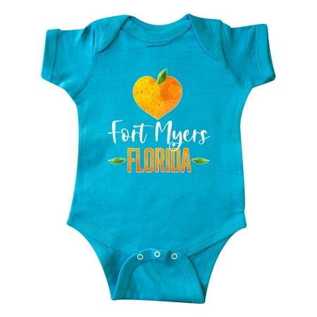 

Inktastic Fort Myers Florida Orange in Heart Gift Baby Boy or Baby Girl Bodysuit
