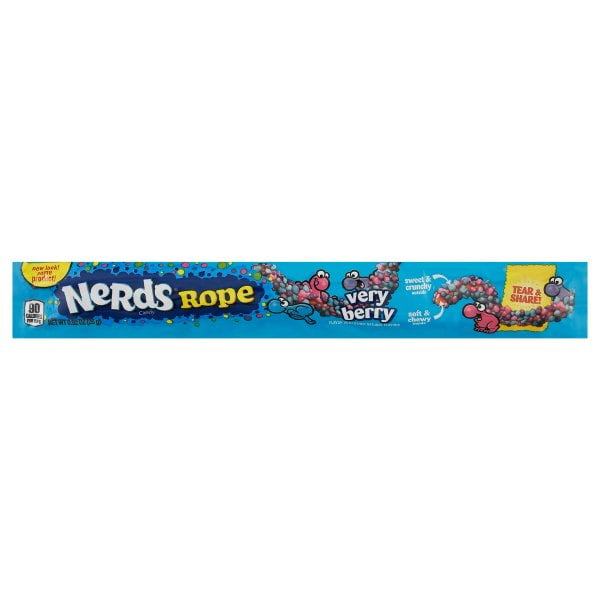 Wonka Nerds Rope Gummy Candy Very Berry .92oz