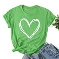 thumbnail image 2 of BLVB Valentines Day Shirts Women Cute Heart Graphic Tees Shirts Valentines Gifts Short Sleeve Crewneck Tee Tops, 2 of 3