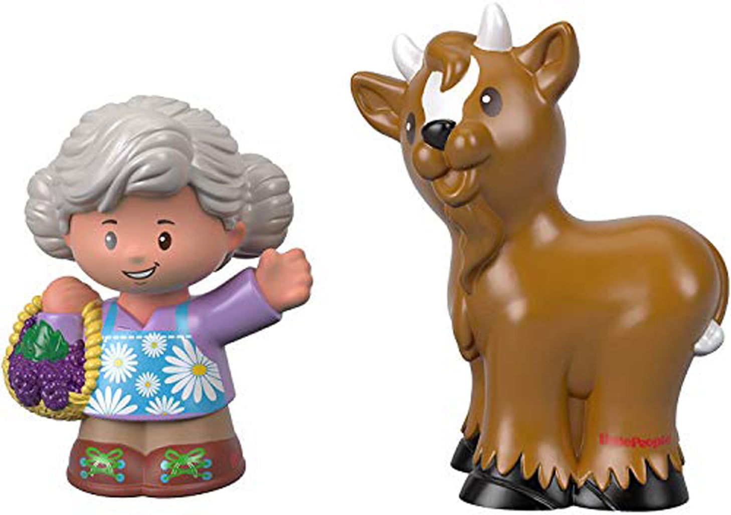 Fisher Little People Grandma Helen and Tan Goat Set FGX94 for sale online 