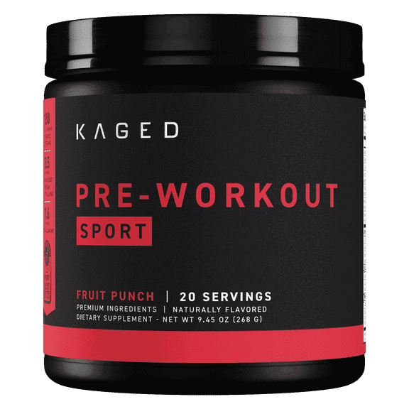 Kaged Muscle Pre-Workout Sport Fruit Punch, Amino Acid Supplements, 20 - 13g Servings