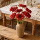 thumbnail image 4 of Tallo artificial de margarita Gerbera para decoración del hogar, ramos de boda y centros de mesa – flor artificial, 17,7 pulgadas, blanco, rojo, naranja, amarillo, 4 of 6