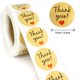 thumbnail image 4 of Yuarrent 500 piezas de pegatinas de amor, etiquetas de papel Kraft de moda, lujoso fondo dorado, impresión transparente, etiqueta de regalo para el Día Artesanía No.2 Yuarrent HA041484-02, 4 of 6