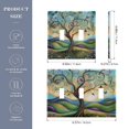 thumbnail image 3 of Dailycode Light Switch Plate Covers 3 Gang Wall Plate Plastics Outlet Covers for Kitchen Home Office Decor Vibrant Whimsical Tree, 3 of 8