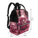 thumbnail image 2 of Easygdp Surreal Pink Headphones para Bolsa de Bebé de Gran Capacidad con Múltiples Bolsillos, Bolsa de Pañales para Padres, Bolsa de Viaje Organizada y Elegante, 2 of 6