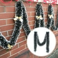 thumbnail image 2 of Christmas Tinsel Garland Decorations for Tree Xmas Dark Green Christmas Garland Twist Garland Ceiling Hanging Decorations,for Home Mantle Stair Fireplace Party Indoor Outdoor, 2 of 9