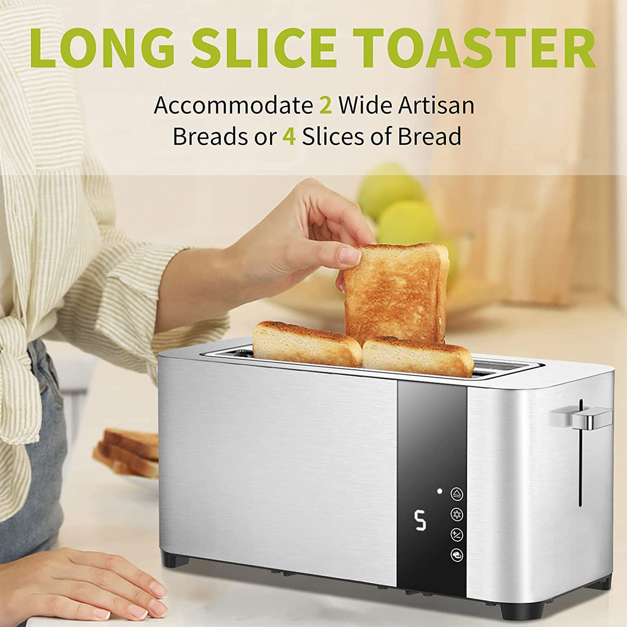 Breville Curve 4-Slice Toaster with High Lift and Wide Slots, White &  Chrome 5011773055239 on eBid United States