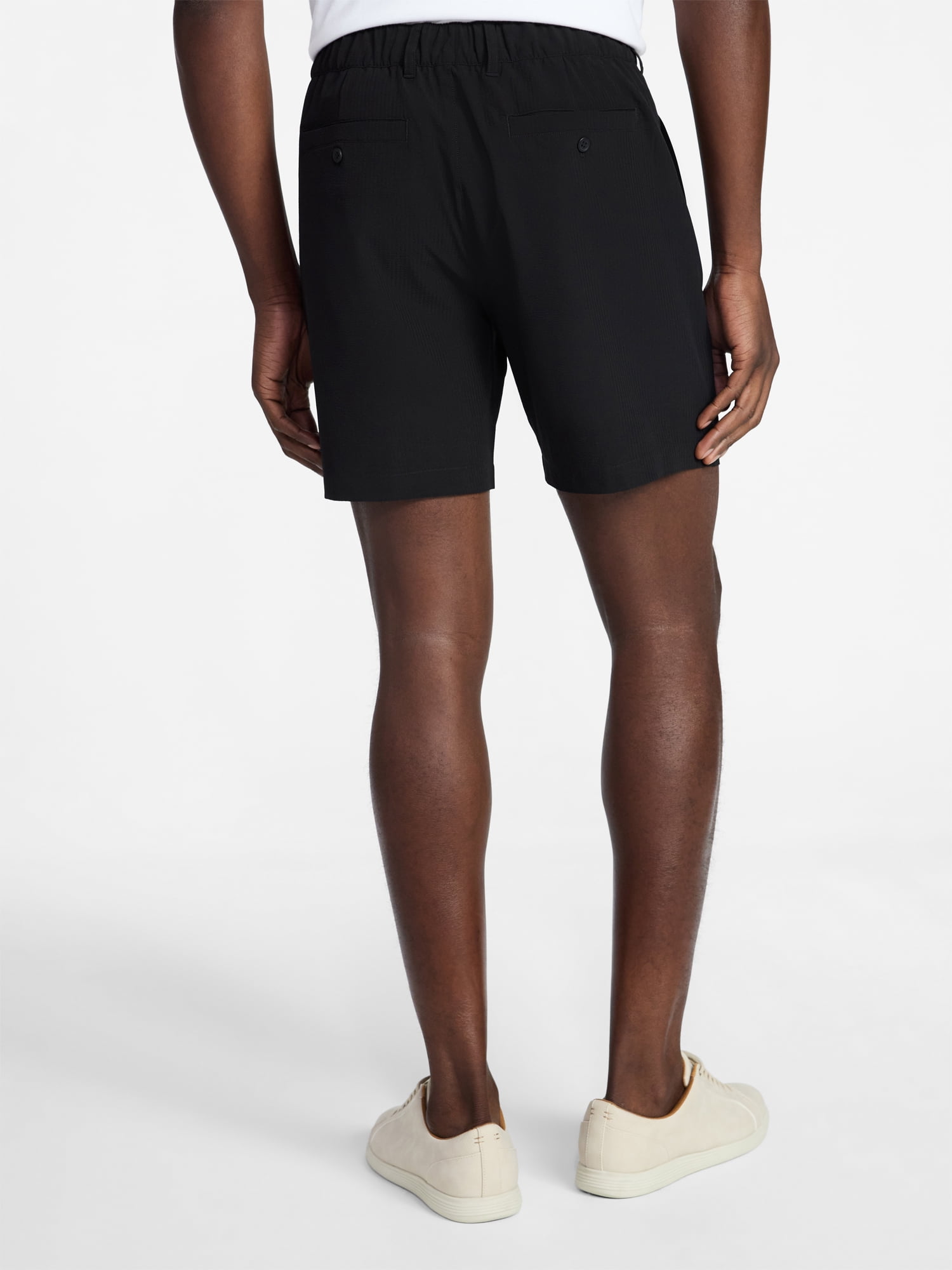 George Men's and Big Men's Seersucker Shorts, 8" Inseam, Sizes S-3XL