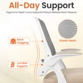 thumbnail image 3 of NEO CHAIR Office Chair Computer Desk Chair Ergonomic Gaming Comfy Mesh with Flip-up Arms Lumbar Support Adjustable Height Rolling Wheels for Home Office (Beige), 3 of 7