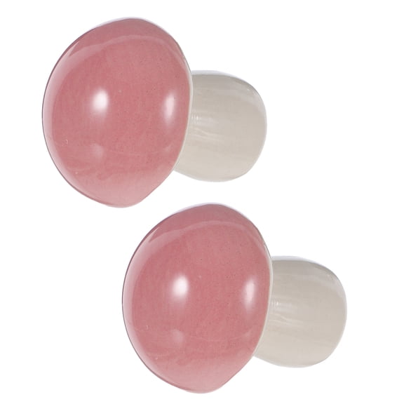 ETHZZLE 2-Pack Decorative Ceramic Toilet Bolt Caps with Smooth Rounded Design for Bathroom Home Fixtures