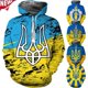 thumbnail image 4 of Sudadera con capucha con estampado 3D de bandera para hombres y mujeres, estilo informal, con temática patriótica y personalidad, estilo urbano, 4 of 5