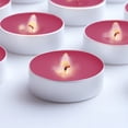 thumbnail image 2 of DecorRack Black Cherry Scented Tea Light Candles, 30 Tealight Candle Pack, 2 of 6