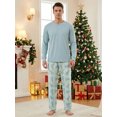 thumbnail image 2 of AIGUR Family Matching Christmas Pajamas, Tree Print Solid PJs Sets with Matching Dog Clothes, 2 of 9