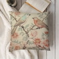 thumbnail image 3 of YINGXI  Chinoiserie Flowers and Bird Throw Pillow Cover,Cushion Case Outdoor Decoration for Sofa Couch Farmhouse 12x12in, 3 of 5
