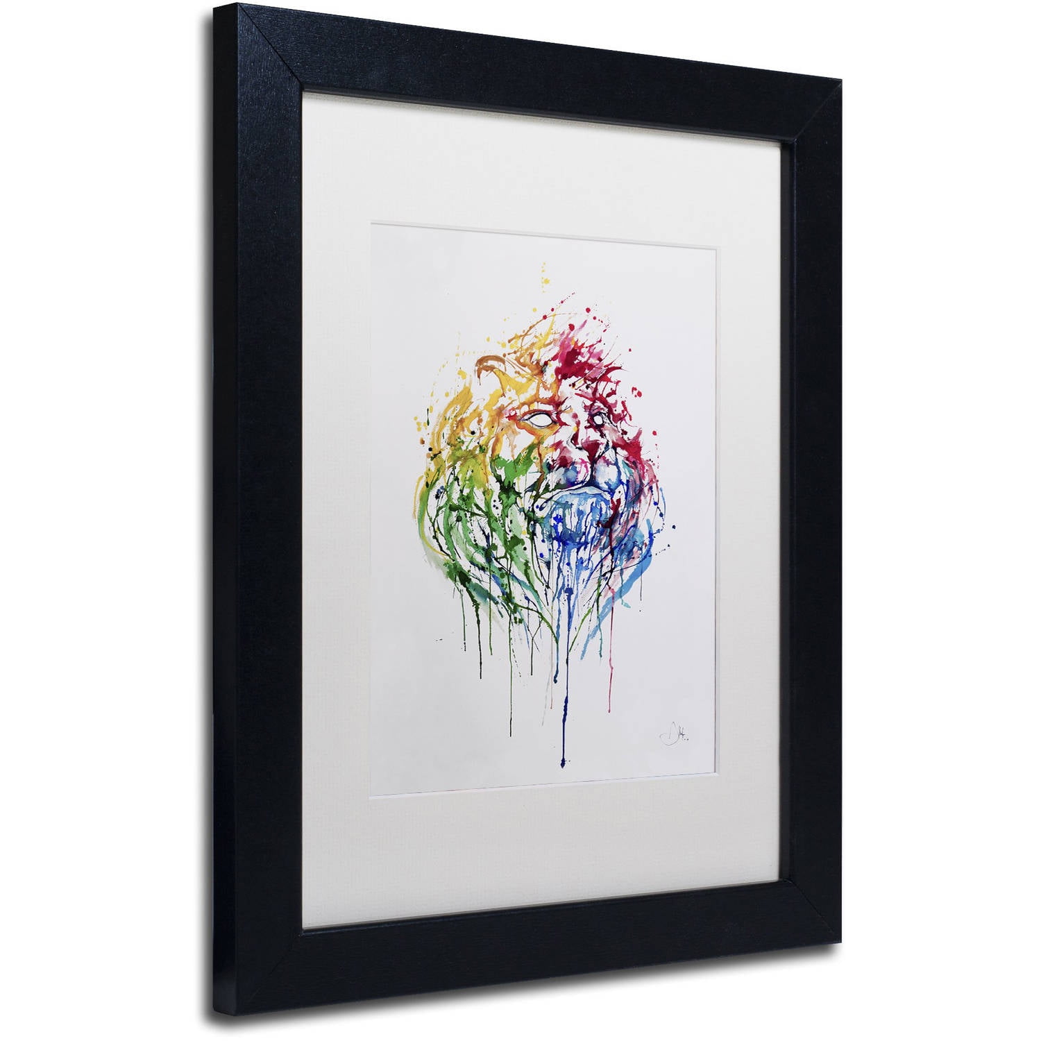 Trademark Fine Art 'A Portrait of Hong Kong' Canvas Art by Marc Allante, White Matte, Black Frame