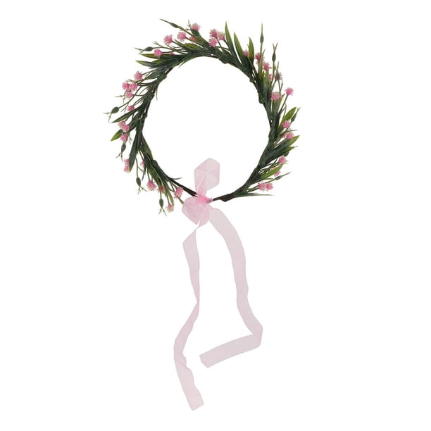 corona de flores de novia camelia, accesorios para el cabello para la mujer, sombreros, corona de flores de seda banda para el cabello diadema de novia, corona de flores para niñas de las
