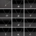 thumbnail image 2 of Collar de acero inoxidable 316L para mujer, colgante con 26 letras de la A la Z, inicial minimalista, alfabeto grande, regalo de joyería, 2 of 4