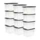 thumbnail image 1 of Set de 12 Contenedores de Almacenamiento Transparentes Sterilite de 47L con Tapa Gris, 1 of 6