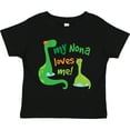 thumbnail image 3 of Inktastic My Nona Loves Me Grandson Dinosaur Boys Toddler T-Shirt, 3 of 5