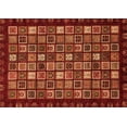 thumbnail image 1 of Ahgly Company Indoor Rectangle Abstract Orange Modern Area Rugs, 5' x 8', 1 of 4