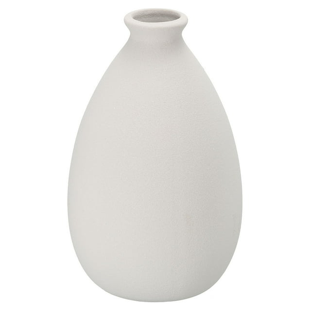 Unique Bargains Flower Vase, Ceramic Vases Matte Small Floral Vases for Home Decor, White