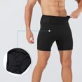 thumbnail image 1 of pstuiky Pantalones cortos para hombre, Pantalones de yoga para hombre, de color liso, con bolsillos laterales, elásticos, para correr y hacer ejercicio. Pantalones cortos cargo, 1 of 8