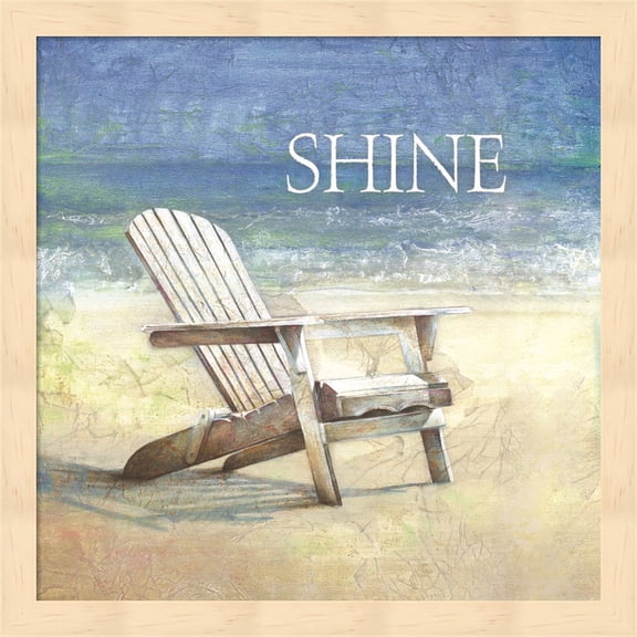 Coastal Shine by Cloverfield & Co, Framed Wall Art, 13.25W x 13.25H