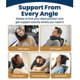 thumbnail image 6 of Everlasting Comfort Upgraded Airplane Neck Pillow Memory Foam Travel Headrest, Gray, 6 of 11