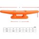 thumbnail image 2 of Cornamusa de cuerda de 2 piezas (naranja), para canoas, cornamusa de amarre de alta calidad, pontón, kayak, muelles, cornamusa de nailon de 100 mm, 2 of 5