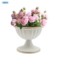 thumbnail image 3 of Mini White Golden Flower Arrangements Pots for Centerpiece Table Decorations  for Home Wedding Party Farmhouse 10Pcs Metal Vase Indoor Decor, 3 of 24
